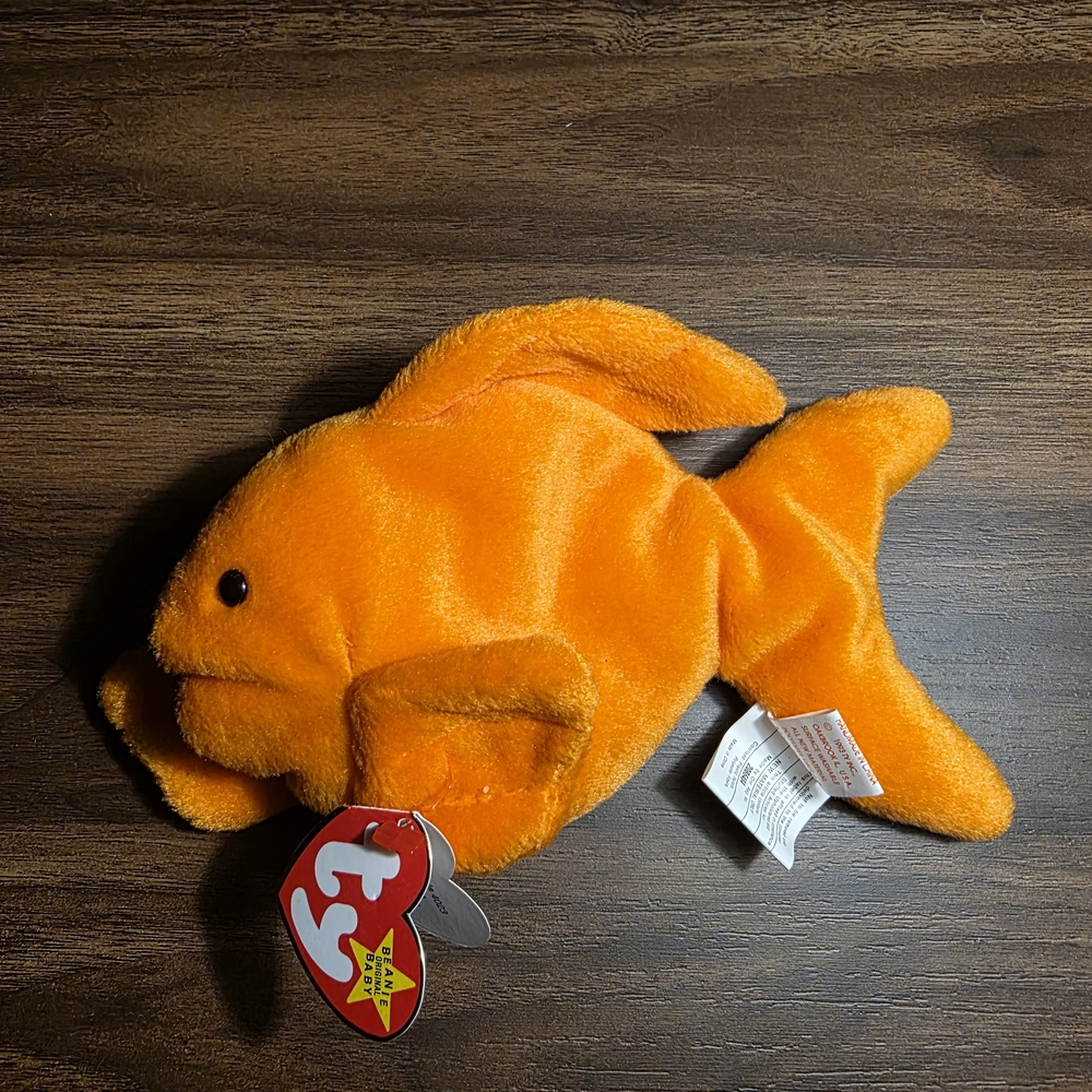 Ty Beanie Baby “Goldie” the Goldfish (1994, Rare Errors, PVC Pellets, KR/China)